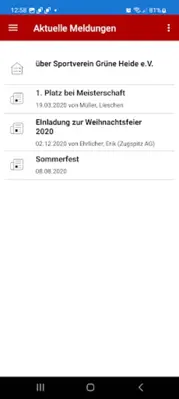 VereinOnline android App screenshot 1