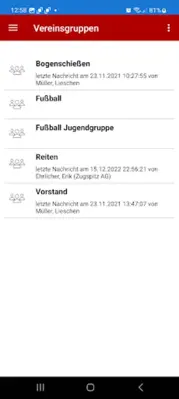 VereinOnline android App screenshot 2
